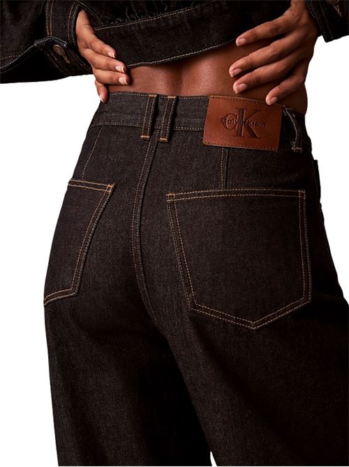 Barrel jeans a vita alta Calvin Klein Jeans | LV047D701GYXW